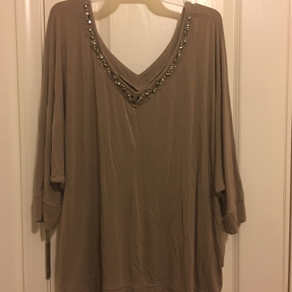 Lane Bryant Tops - Plus size tan Tunic